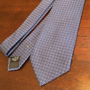 Fendi FF blue tie, 100% swag, Made in Italy